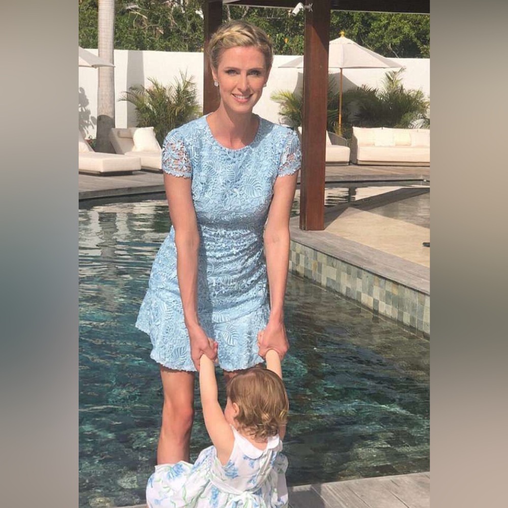 Alice & Olivia lace pattern dress